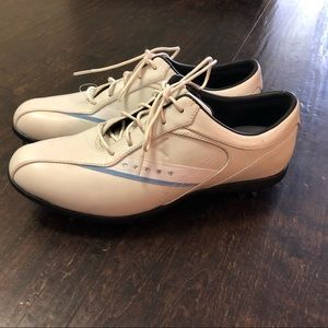 CALLAWAY Womens Golf Shoes White Blue Strip